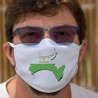 Frontières cantonales Vaudoises en 3D ★ Masque en tissu lavable à 60°C sur le canton de Vaud