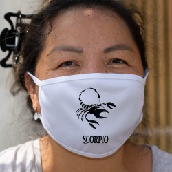 Sternbild Skorpion ♏ Zweischichtige Schutzmaske aus Stoff