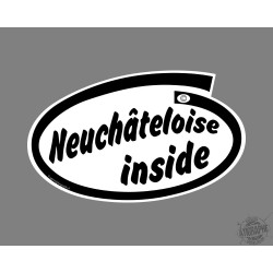 Humoristiche Sticker - Neuchâteloise inside - Autodeko