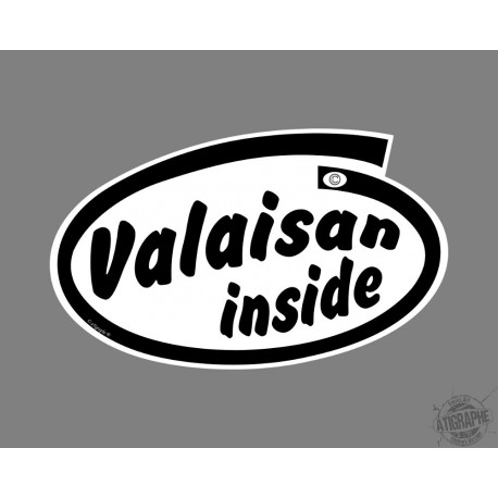Sticker - Valaisan inside - pour voiture
