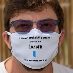 Perfekt Luzerner Mann ★ Écusson Lucernois ★ Masque en tissu double couche