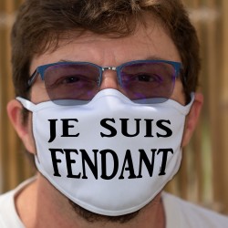 Je suis FENDANT ★ Chasselas valaisan ★ Waschbare Stoffmaske