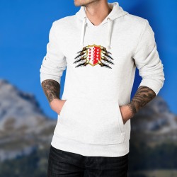 Walliser Wappen von Krallen gehalten ★ Herren Kapuzenpulli