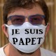 Je suis PAPET ★ Masque humoristique, tissu lavable en l'honneur du plat cantonal vaudois à base de saucisse aux choux