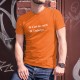 Herren Mode Baumwolle T-Shirt - On n'est pas sorti de l'auberge ✪