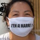 J'en ai marre ★ Masque humoristique en tissu lavable