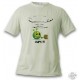 Donna o Uomo funny Alien Smiley T-Shirt - Oups !!!, November White