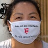 Je ne suis pas compliquée ★ je suis Jurassienne ★ Maschera di cotone