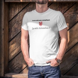 Je ne suis pas compliqué, je suis Jurassien ★ T-Shirt humoristique homme - écusson Jurassien