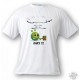 Donna o Uomo funny Alien Smiley T-Shirt - Oups !!!, White