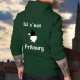 Cotton Hoodie - Ici c'est Fribourg ★ Frontières cantonales ★