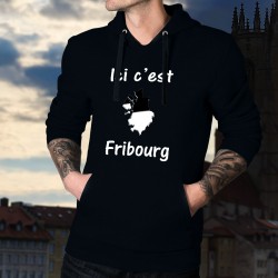 Cotton Hoodie - Ici c'est Fribourg ★ Frontières cantonales ★