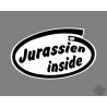 Funny Sticker - Jurassien inside - pour voiture