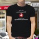 En Suisse on élimine la France aussi vite que possible ✚ T-shirt in cotone da uomo