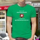 En Suisse on élimine la France aussi vite que possible ✚ T-shirt in cotone da uomo