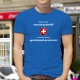 En Suisse on élimine la France aussi vite que possible ✚ Herren-Baumwoll-T-Shirt