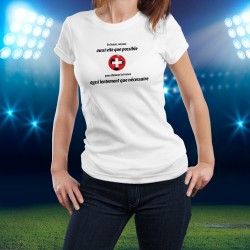 Damenmode T-shirt - En Suisse on élimine la France aussi lentement que nécessaire ⚽