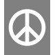 Symbol of Peace ☮ Car or notebook sticker, pre-cut