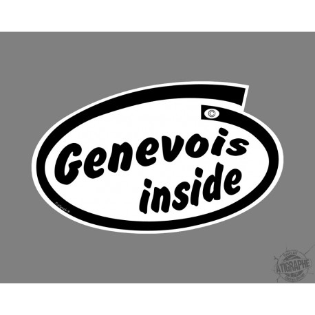 Funny Car Sticker - Genevois inside