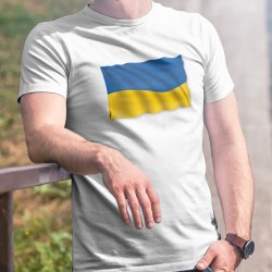 Männer T-Shirt - Ukrainische Flagge