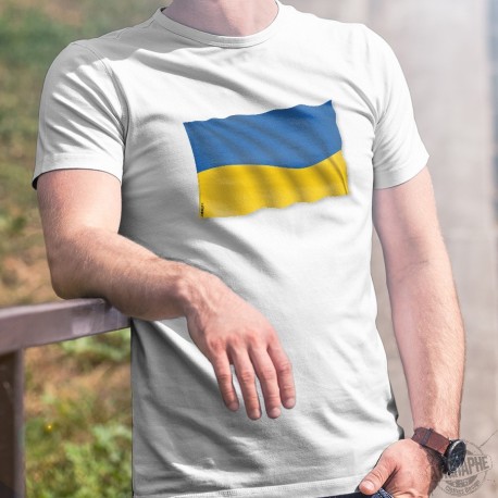 Männer T-Shirt - Ukrainische Flagge