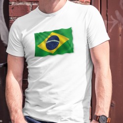 Maglietta da uomo - bandiera brasiliana