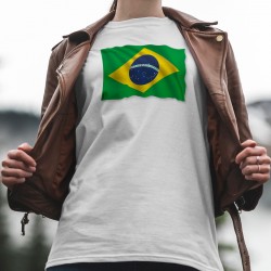 Frauen T-Shirt -Brasilianische Flagge