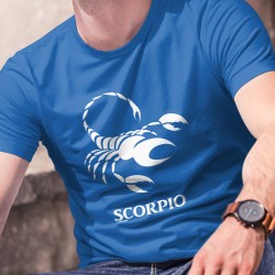 Signe astrologique Scorpion (Scorpio) ♏ T-Shirt coton, symbole de force, de passion et de détermination pour les hommes