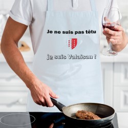 Je ne suis pas têtu, je suis Valaisan ★ Tablier de cuisine avec une touche authentique en portant l'écusson du canton du Valais.