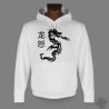 Women's or Mens Hooded Funny Sweat - Dragon Fury