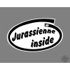 Funny Sticker - Jurassienne inside - per automobile
