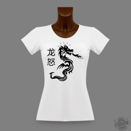 Frauen Slim T-shirt - Dragon Fury