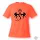 Men's or Women's T-Shirt - Bat Dragon, Safety Orange