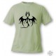 Men's or Women's T-Shirt - Bat Dragon, Alpin Spruce