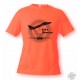 Women's or Men's Fighter Aircraft T-shirt - F-14 Tomcat, Safety Orange