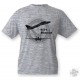 Women's or Men's Fighter Aircraft T-shirt - F-14 Tomcat,  Ash Heater 