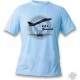 Women's or Men's Fighter Aircraft T-shirt - F-14 Tomcat, Blizzard Blue 