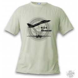 Women's or Men's Fighter Aircraft T-shirt - F-14 Tomcat, November White 