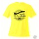 Women's or Men's Fighter Aircraft T-shirt - F-14 Tomcat, Safety Yellow 