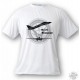 Women's or Men's Fighter Aircraft T-shirt - F-14 Tomcat, White