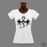Donna slim T-Shirt - Tribal Bat Dragon