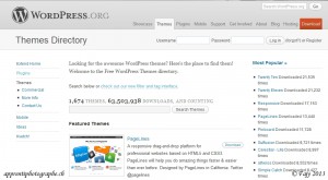 Le répertoire de WordPress.org contenant près de 1674 thèmes téléchargeables