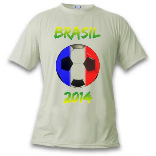 Le T-shirt aux couleurs de la France pour la Coupe du Monde de football au Brésil en 2014