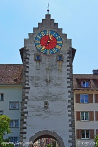 La Zeitturm, détruite lors des bombardements de 1945 et reconstruite à l'identique. 