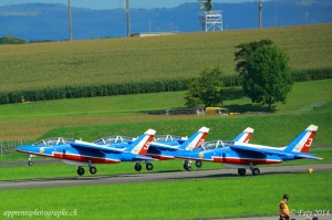 La Patrouille de France au décollage