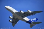 L'Airbus A380 en passage lent, lors de AIR14. presque un silence de cathédrale...