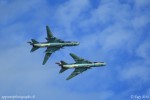 Deux chasseurs-bombardiers soviétique à géométrie variable Sukhoi Su-22 encore utilisés par la Pologne