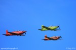 Pilatus PC21, PC9 et PC7 volant en formation