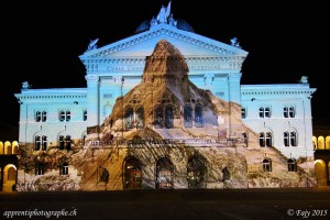 Le joyau des montagnes - le Palais fédéral se métamorphose en Cervin Le joyau des montagnes - le Palais fédéral se métamorphose en Cervin