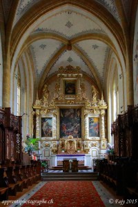 Le Choeur et les stalles de la Collégiale St-Laurent - Estavayer-le-Lac